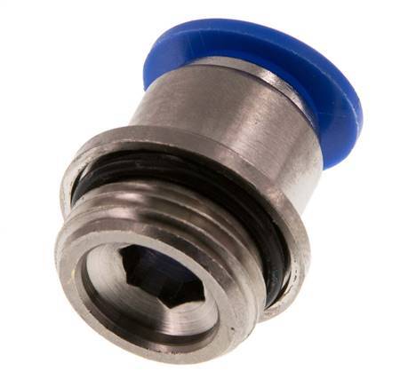 12mm x G1/2'' Push-in Fitting with Male Threads Brass/PA 66 NBR Inner Hexagon [2 Pieces]