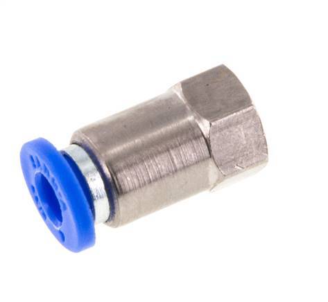 4mm x M 3 Push-in Fitting with Female Threads Brass/PA 66 NBR [2 Pieces]