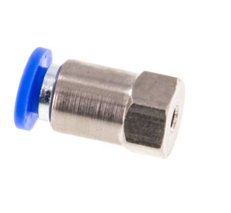 4mm x M 3 Push-in Fitting with Female Threads Brass/PA 66 NBR [2 Pieces]