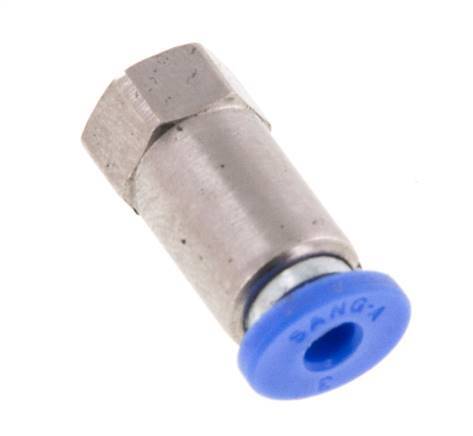 3mm x M 5 Push-in Fitting with Female Threads Brass/PA 66 NBR [2 Pieces]
