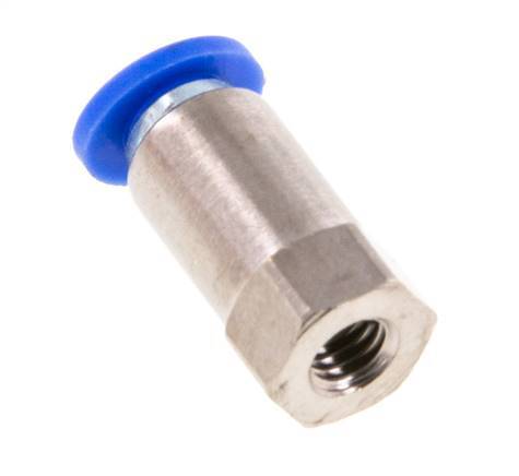 4mm x M 5 Push-in Fitting with Female Threads Brass/PA 66 NBR [2 Pieces]