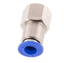 6mm x G1/8'' Push-in Fitting with Female Threads Brass/PA 66 NBR [2 Pieces]