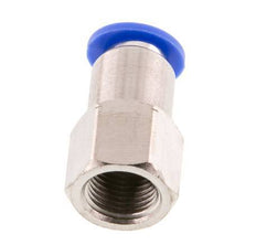 6mm x G1/8'' Push-in Fitting with Female Threads Brass/PA 66 NBR [2 Pieces]