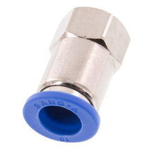10mm x G1/8'' Push-in Fitting with Female Threads Brass/PA 66 NBR [2 Pieces]