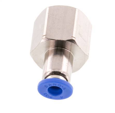 4mm x G1/4'' Push-in Fitting with Female Threads Brass/PA 66 NBR [2 Pieces]