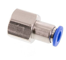 6mm x G1/4'' Push-in Fitting with Female Threads Brass/PA 66 NBR [2 Pieces]