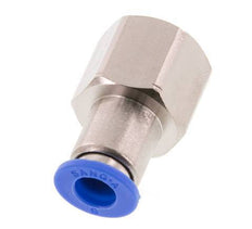 6mm x G1/4'' Push-in Fitting with Female Threads Brass/PA 66 NBR [2 Pieces]