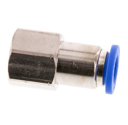 8mm x G1/4'' Push-in Fitting with Female Threads Brass/PA 66 NBR [2 Pieces]