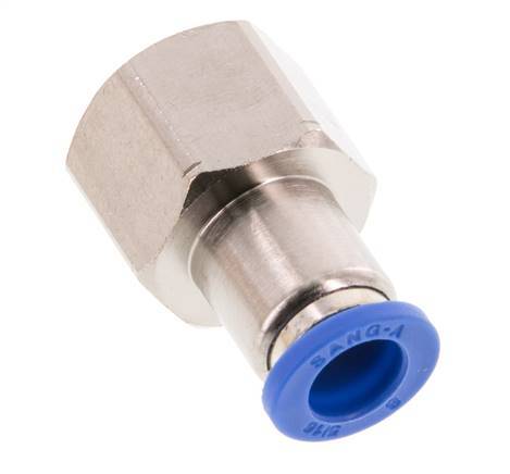 8mm x G3/8'' Push-in Fitting with Female Threads Brass/PA 66 NBR [2 Pieces]