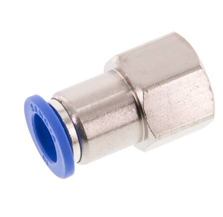 10mm x G3/8'' Push-in Fitting with Female Threads Brass/PA 66 NBR [2 Pieces]