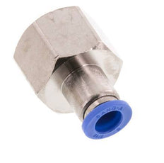 8mm x G1/2'' Push-in Fitting with Female Threads Brass/PA 66 NBR