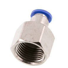 8mm x G1/2'' Push-in Fitting with Female Threads Brass/PA 66 NBR