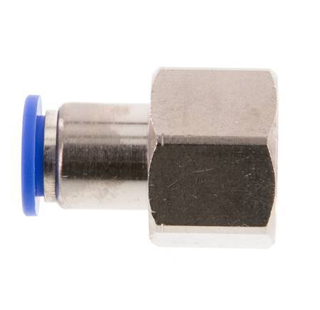 10mm x G1/2'' Push-in Fitting with Female Threads Brass/PA 66 NBR