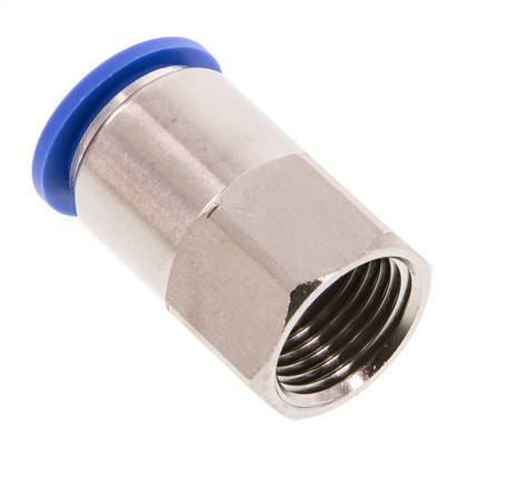 16mm x G1/2'' Push-in Fitting with Female Threads Brass/PA 66 NBR