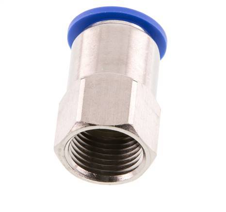 16mm x G1/2'' Push-in Fitting with Female Threads Brass/PA 66 NBR