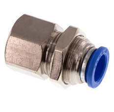 12mm x G1/2'' Push-in Fitting with Female Threads Brass/PA 66 NBR Bulkhead