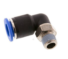 12mm x R1/4'' 90deg Elbow Push-in Fitting with Male Threads Brass/PA 66 NBR Short Sleeve Rotatable [2 Pieces]
