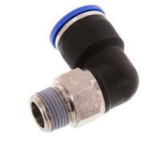 14mm x R3/8'' 90deg Elbow Push-in Fitting with Male Threads Brass/PA 66 NBR Short Sleeve Rotatable