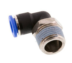 10mm x R1/2'' 90deg Elbow Push-in Fitting with Male Threads Brass/PA 66 NBR Short Sleeve Rotatable [2 Pieces]