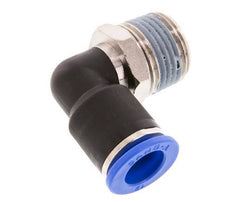 12mm x R1/2'' 90deg Elbow Push-in Fitting with Male Threads Brass/PA 66 NBR Short Sleeve Rotatable [2 Pieces]