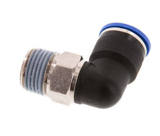 14mm x R1/2'' 90deg Elbow Push-in Fitting with Male Threads Brass/PA 66 NBR Short Sleeve Rotatable