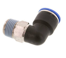 16mm x R1/2'' 90deg Elbow Push-in Fitting with Male Threads Brass/PA 66 NBR Short Sleeve Rotatable