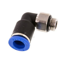 8mm x G1/8'' 90deg Elbow Push-in Fitting with Male Threads Brass/PA 66 NBR Short Sleeve Rotatable [2 Pieces]