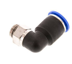 12mm x G1/4'' 90deg Elbow Push-in Fitting with Male Threads Brass/PA 66 NBR Short Sleeve Rotatable [2 Pieces]