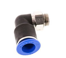 12mm x G1/4'' 90deg Elbow Push-in Fitting with Male Threads Brass/PA 66 NBR Short Sleeve Rotatable [2 Pieces]