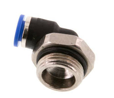 6mm x G3/8'' 90deg Elbow Push-in Fitting with Male Threads Brass/PA 66 NBR Short Sleeve Rotatable [2 Pieces]