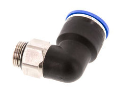 16mm x G3/8'' 90deg Elbow Push-in Fitting with Male Threads Brass/PA 66 NBR Short Sleeve Rotatable