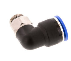 16mm x G3/8'' 90deg Elbow Push-in Fitting with Male Threads Brass/PA 66 NBR Short Sleeve Rotatable