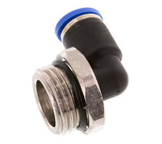 8mm x G1/2'' 90deg Elbow Push-in Fitting with Male Threads Brass/PA 66 NBR Short Sleeve Rotatable [2 Pieces]