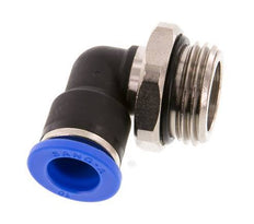 10mm x G1/2'' 90deg Elbow Push-in Fitting with Male Threads Brass/PA 66 NBR Short Sleeve Rotatable [2 Pieces]