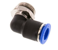 12mm x G1/2'' 90deg Elbow Push-in Fitting with Male Threads Brass/PA 66 NBR Short Sleeve Rotatable [2 Pieces]