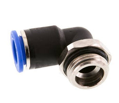 12mm x G1/2'' 90deg Elbow Push-in Fitting with Male Threads Brass/PA 66 NBR Short Sleeve Rotatable [2 Pieces]