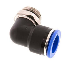 16mm x G1/2'' 90deg Elbow Push-in Fitting with Male Threads Brass/PA 66 NBR Short Sleeve Rotatable