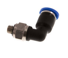 4mm x M 5 90deg Elbow Push-in Fitting with Male Threads Brass/PA 66 NBR Rotatable [2 Pieces]
