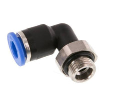 6mm x G1/8'' 90deg Elbow Push-in Fitting with Male Threads Brass/PA 66 NBR Rotatable [2 Pieces]