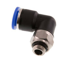 10mm x G1/8'' 90deg Elbow Push-in Fitting with Male Threads Brass/PA 66 NBR Rotatable [2 Pieces]