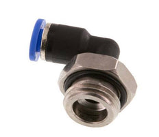 4mm x G1/4'' 90deg Elbow Push-in Fitting with Male Threads Brass/PA 66 NBR Rotatable [2 Pieces]
