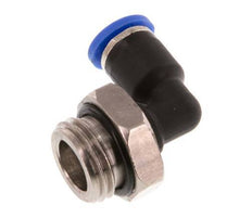4mm x G1/4'' 90deg Elbow Push-in Fitting with Male Threads Brass/PA 66 NBR Rotatable [2 Pieces]