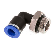 6mm x G1/4'' 90deg Elbow Push-in Fitting with Male Threads Brass/PA 66 NBR Rotatable [2 Pieces]