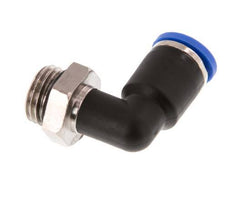 8mm x G1/4'' 90deg Elbow Push-in Fitting with Male Threads Brass/PA 66 NBR Rotatable [2 Pieces]