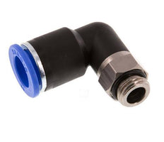 12mm x G1/4'' 90deg Elbow Push-in Fitting with Male Threads Brass/PA 66 NBR Rotatable [2 Pieces]