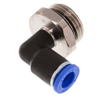 8mm x G1/2'' 90deg Elbow Push-in Fitting with Male Threads Brass/PA 66 NBR Rotatable [2 Pieces]