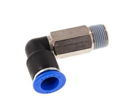 12mm x R3/8'' 90deg Elbow Push-in Fitting with Male Threads Brass/PA 66 NBR Long Sleeve Rotatable