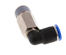 12mm x R1/2'' 90deg Elbow Push-in Fitting with Male Threads Brass/PA 66 NBR Long Sleeve Rotatable