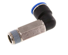 16mm x R1/2'' 90deg Elbow Push-in Fitting with Male Threads Brass/PA 66 NBR Long Sleeve Rotatable