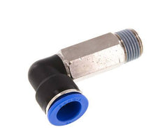 16mm x R1/2'' 90deg Elbow Push-in Fitting with Male Threads Brass/PA 66 NBR Long Sleeve Rotatable